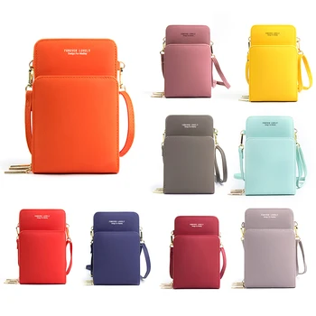 Роскошная Женская сумка через плечо из искусственной кожи, сумки-мессенджеры, 13 цветов, модная мини-сумка через плечо, сумка для телефонных карточек, дамский кошелек