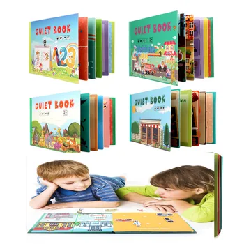 My First Busy Book Игрушки Монтессори для раннего развития Тихая книжка на липучке, развивающая доска, обучающая книжка для детей, подарки