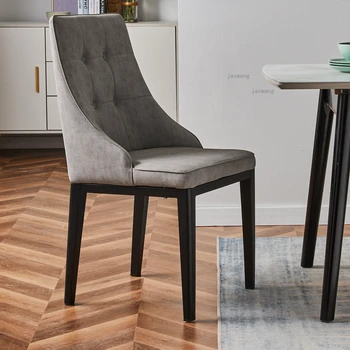 Современные домашние обеденные стулья с мягкой упаковкой, Скандинавская спинка для отдыха, кресло для переговоров в ресторане, роскошное обеденное кресло, мебель для спальни