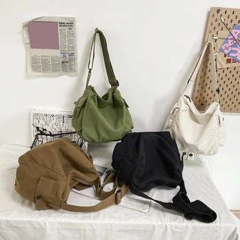 Модные холщовые сумки через плечо Модные женские Мужские сумки большой емкости для женщин, покупок на открытом воздухе, путешествий