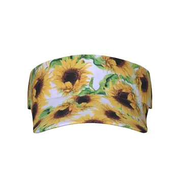 Солнцезащитный козырек унисекс Sunflower с регулируемой защитой от ультрафиолета, солнцезащитная шляпа для пляжа, бассейна, гольфа, тенниса