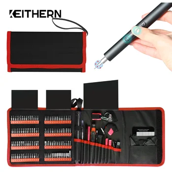 Набор прецизионных электрических отверток KEITHERN Type-C, аккумуляторная отвертка с быстрой зарядкой, комплект для передачи данных, электроинструменты для домашнего ремонта