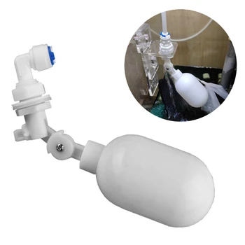 Автоматический Клапан для наполнения Пластиковой Аквариумной Воды Аквариумная Система ATO Автоматический Поплавковый Шаровой Кран Регулируемый Регулятор Уровня Воды