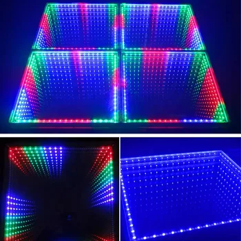 Светодиодный танцпол SAILWIN CE, свадебный портативный 3D туннель, интерактивный светодиодный танцпол Abyss, бесконечный зеркальный танцпол