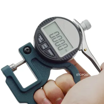 0,001 мм Цифровой Толщиномер 0-12,7 мм 0,01 мм ЖК-электронный микрометр микронный Толщиномер Измерительный инструмент
