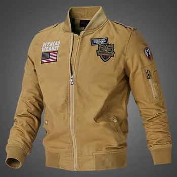 Мужская куртка пилота-бомбардировщика, Зимние парки, армейские куртки, военная мотоциклетная куртка, грузовая верхняя одежда, пальто пилота ВВС, мужская