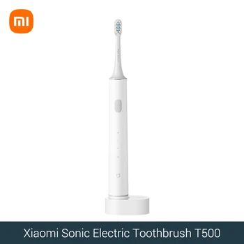 Новая электрическая зубная щетка Xiaomi T500 для звукового отбеливания трех Моделей зубов, вибратор, Беспроводное средство для гигиены полости рта IPX7 Водонепроницаемый
