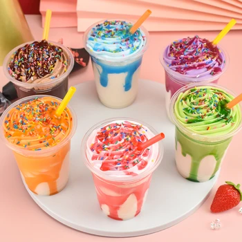 1шт Многоцветная модель магазина десертов, мороженого, пломбира, простой дизайн, креативная фотография, украшения, домашняя обстановка, поддельная еда
