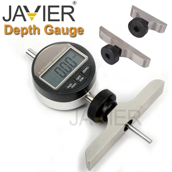 Цифровой электронный глубиномер JAVIER 12,7 мм/25,4 мм, микрометрический глубиномер с круглым наконечником 0-30 мм
