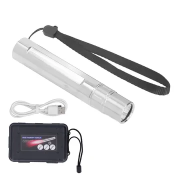 Светодиодный инфракрасный фонарик для световой терапии 630 нм 660 нм 850 нм из нержавеющей стали для шеи для домашних животных