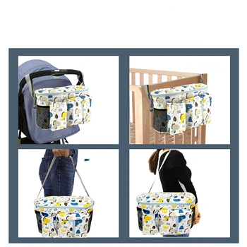 Детские сумки для мамы Новая высококачественная коляска из ткани Оксфорд Подвесное многофункциональное хранилище для мамы    