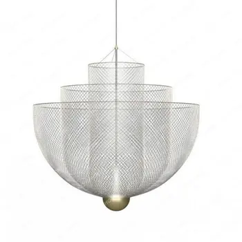 Современный дизайн потолочной люстры для домашнего декора цвета: золотистый, серебристый подвесной светильник для освещения ресторана Lamparas