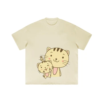 Детская летняя хлопковая футболка с короткими рукавами NIGO Cat #nigo31626