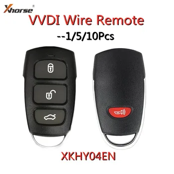 Xhorse 1 5 10шт XKHY04EN VVDI Провод Универсальный Автомобильный Ключ Дистанционного Управления 4 Кнопки Серии XK для VVDI2/VVDI Mini/Key Tool Max