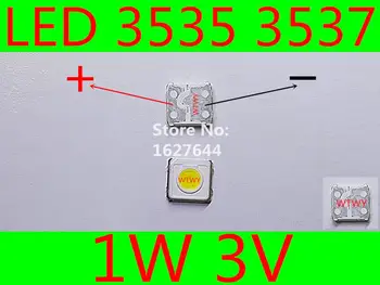50ШТ Для SAMSUNG LED ЖК-телевизор/Монитор С Подсветкой Применение Светодиодной Подсветки 1 Вт 3 В 3535 3537 Холодный Белый