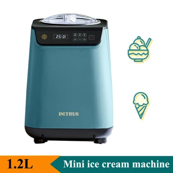 Домашняя интеллектуальная машина для мороженого объемом 1,2 л Домашняя Маленькая Домашняя Мини-машина для фруктового мороженого 220 В
