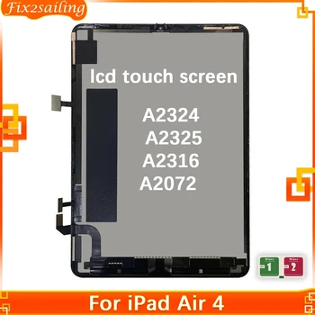 100% Тестовый Новый ЖК-дисплей Для Apple iPad Air 4 4th Gen Air4 2020 A2324 A2316 A2325 A2072 Замена Комбинированной панели в сборе