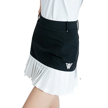 VZ Весна/ лето, Новая женская одежда для гольфа, спортивные шорты на открытом воздухе, юбка на подкладке, повседневная юбка-полукомбинезон, женская контрастная плиссированная юбка