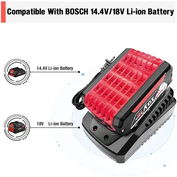 Для 18 В Bosch литий-ионный аккумулятор зарядное устройство BAT609 BAT609G BAT618 BAT618G зарядное устройство AL1860CV AL1814CV AL1820CV 14,4 В 2A