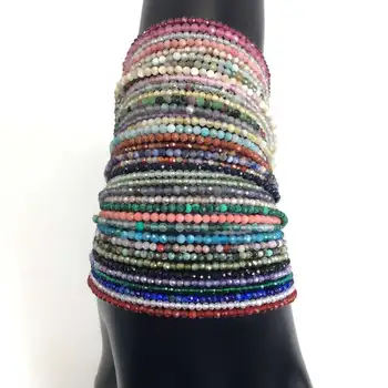 Модное ожерелье из граненых бусин толщиной 2 мм, мини-колье с натуральным камнем, жемчугом и цирконием, Минималистичная вечеринка для мужчин, подарок ювелирных изделий для женщин