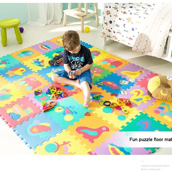 30x30 см Поролоновый игровой коврик с животными и фруктами с мультяшным рисунком для маленьких детей, игрушка-головоломка, коврик для йоги с буквами, ползающий, соединяющий пол,