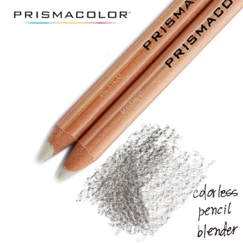 2шт Бесцветный карандаш-блендер Prismacolor Premier PC1077 Идеально подходит для растушевки и смягчения Краев цветных карандашных рисунков