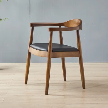 Обеденные стулья Nordic Hand, ресторан, офис, передвижная кухня, кожаные кресла с подушками, Деревянная мебель для балкона Sillas De Cocina