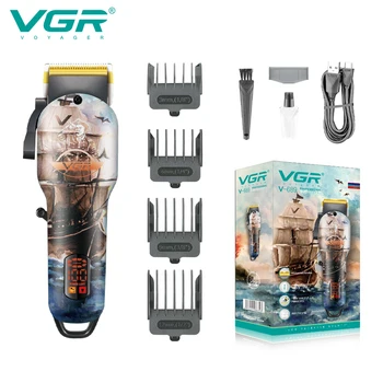 VGR Машинка для стрижки волос Регулируемая Машинка для стрижки волос Беспроводной Триммер для волос Перезаряжаемая машинка для стрижки волос высокой мощности для мужчин V-689