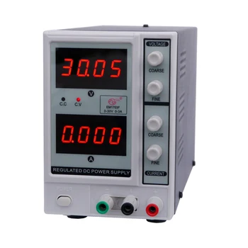 0-30V 0-3A 4-значный Цифровой Регулируемый лабораторный источник питания регулируемый регулятор напряжения источника постоянного тока EM1703F EU /US Plug