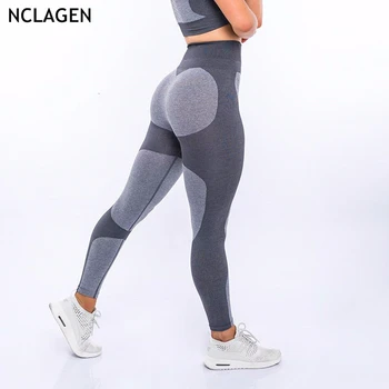 NCLAGEN 2019 женская сексуальная спортивная одежда для приседаний, леггинсы для подтяжки ягодиц, спортивные бесшовные брюки, Sudadera, капри, леггинсы для йоги, леггинсы для бедер