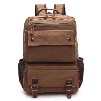 Мужской винтажный холщовый рюкзак, мужской ноутбук, школьные сумки для студентов колледжа, подростковый рюкзак 2023, мужские сумки большой емкости