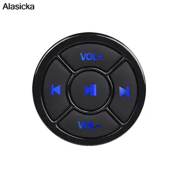 Медиа Беспроводная кнопка Bluetooth Пульт дистанционного управления Автомобиль Мотоцикл Велосипед Рулевое колесо Воспроизведение музыки в формате MP3 для IOS Android Телефон планшет