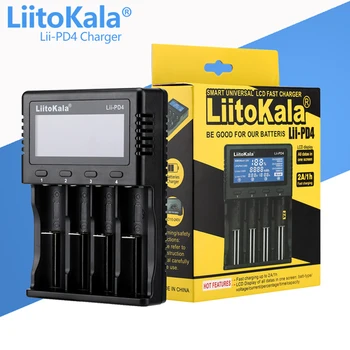 LiitoKala Lii-PD4 ЖК-Зарядное Устройство для 18650 21700 26650 18350 AA AAA 3,7 В/3,2 В/1,2 В/1,5 В Литиевая NiMH Батарея 18650 Зарядное Устройство