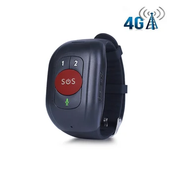 Водонепроницаемый браслет с кнопкой SOS 4G LTE 2G GSM для пожилых людей, аварийная сигнализация, GPS-отслеживание сердечного ритма, Монитор артериального давления