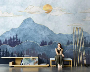 beibehang Индивидуальная современная декоративная живопись новая абстрактная новая китайская бумага для рисования 3d обои для домашнего декора