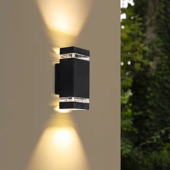 Светодиодный настенный светильник, наружный Водонепроницаемый Ip65, 10 Вт, светодиодный алюминиевый, наружные настенные светильники, современные настенные светильники в скандинавском стиле для помещений