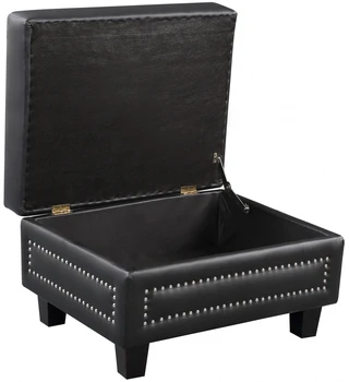 Черная подставка для ног стул Скамейка табурет бархатный табурет с хохолком Скамейка для хранения пуговиц Тканевая обивка для спальни для гостиной