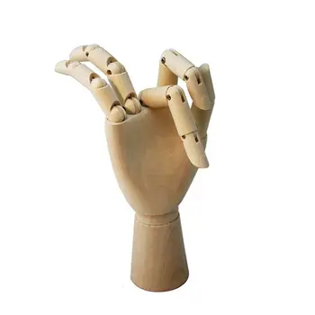 Правосторонняя деревянная модель для рисования эскизов С подвижными пальцами, Манекен для челнока