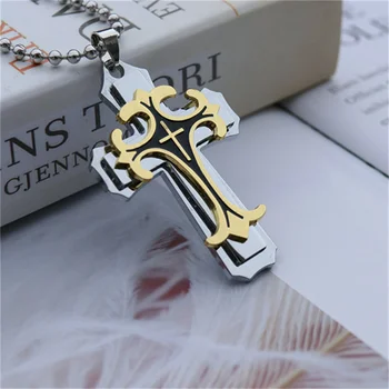 Новое ожерелье с крестом из нержавеющей стали для мужчин и женщин, минималистичные ювелирные изделия, мужские и женские ожерелья, чокеры серебристого цвета