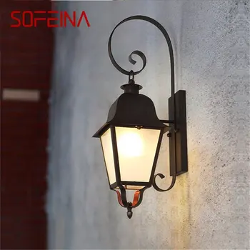 · Уличные настенные бра SOFEINA, светильник, классическая светодиодная лампа, водонепроницаемое декоративное украшение для дома, виллы на крыльце