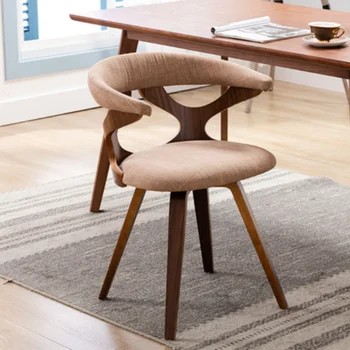 Современный обеденный стул из массива дерева в скандинавском стиле, офисное эргономичное кресло для взрослых, гостиничное кафе silla, удобная мебель для интерьера