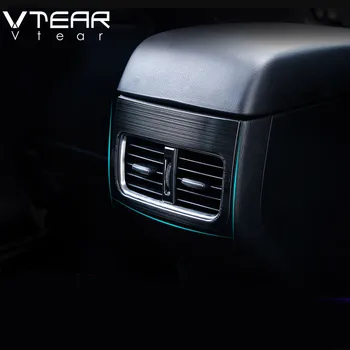Vtear Для Mazda CX-5 CX5 2022-2017 Аксессуары Автомобильный Подлокотник Коробка Задняя Розетка Кондиционера Рамка Крышка Отделка Салона Молдинги