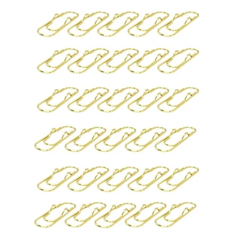 30 шт. металлических зажимов для карандашей Многофункциональных золотых зажимов для ручек Держатель для скрепок из нержавеющей стали