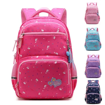 Школьные сумки большой емкости для девочек-подростков, Аниме-рюкзаки на молнии, водонепроницаемая женская сумка Mochila Infantil