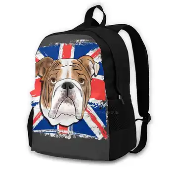 Модные сумки и рюкзаки British Bulldog Bulldog British Bulldog English Bulldog Dog Animal Pet Canine British Britain Union