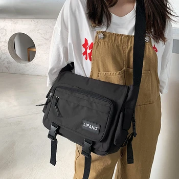 Женская сумка-мессенджер, японские сумки, школьная Корейская сумка на одно плечо, студенческая, в стиле ретро, большая женская сумка через плечо