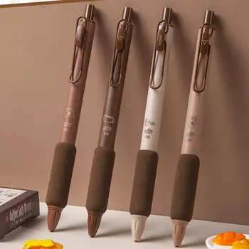 Дизайн гелевой ручки 4шт, привлекающая внимание подпись, выдвижная шариковая ручка премиум-класса, фирменная ручка для ежедневного использования