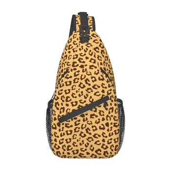Мини-рюкзак с леопардовым принтом, нагрудная сумка, небольшой походный рюкзак, дорожная спортивная сумка на открытом воздухе, рюкзак для мужчин и женщин