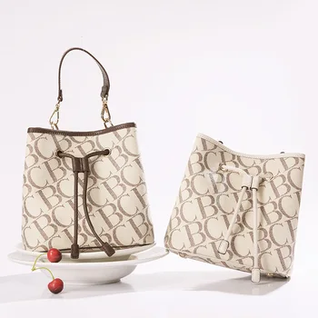 2023 Новые Модные повседневные сумки-ведра с буквами, высококачественные Женские кожаные сумки известного дизайнера, сумка-мессенджер Sac A Main