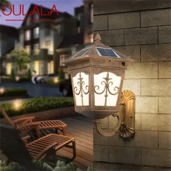 Наружный настенный светодиодный светильник OULALA, Солнечное патио, современное бра, водонепроницаемое светодиодное освещение для крыльца, балкона, виллы во внутреннем дворе